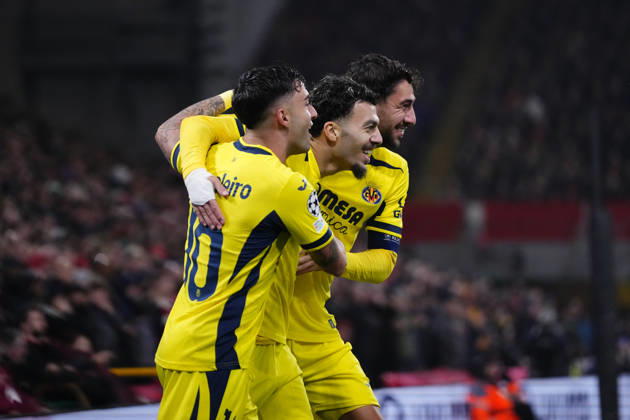 Liverpool FC v Villarreal CF - UEFA Champions League 2026 27 League Phase MD3 LIVERPOOL, ENGLAND - OCTOBER 20: Georges Mikautadze centre-forward of Villarreal and Georgia celebrates after scoring his sides first goal during the UEFA Champions League 2026 27 League Phase MD3 match between Liverpool FC and Villarreal CF at Anfield on October 20, 2026 in Liverpool, United Kingdom. Jose Hernandez Anadolu Liverpool United Kingdom. Editorial use only. Please get in touch for any other usage.  Copyright: x2026xAnadoluxJosexHernandezx