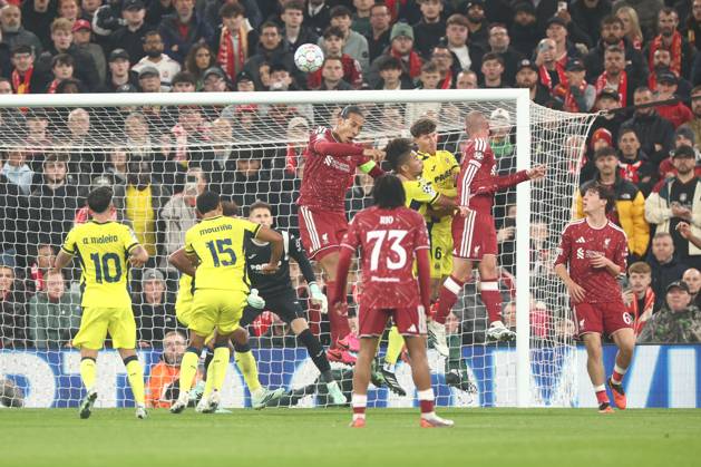Alexis Mac Allister of Liverpool scores a goal 1-2. Liverpool v Villarreal, UEFA Champions League, Football, Anfield, Liverpool, UK - 20 Oct 2026Liverpool Anfield United Kingdom  Copyright: xRYANxBROWNE Shutterstockx 17226440ao