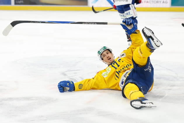 October 20, 2026, Swiss Life Arena, Zurich, SWITZERLAND, 2026–2027 Season, Men s Ice Hockey National League, ZSC Lions vs. HC Davos, Goal Celebration, Ken Jaeger, HC Davos