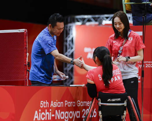 Sena Tomoyose (JPN), OCTOBER 21, 2026 - Para Badminton : Women s Singles WH1 Group B during the Asian Para Games Aichi-Nagoya 2026 at Ichinomiya City Municipal Gymnasium in Ichinomiya, Japan. Noxthirdxpartyxsales aflo_357800572 HAYASHI,xKyokox