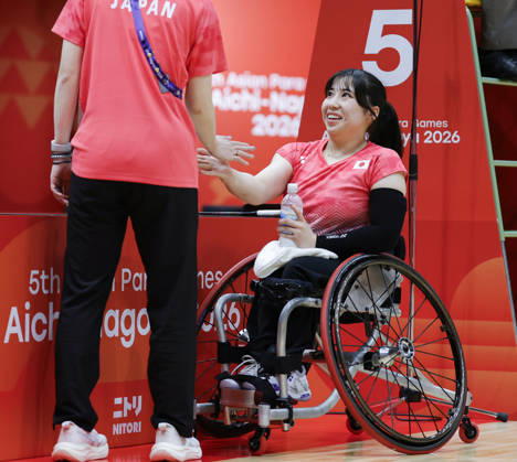 Sena Tomoyose (JPN), OCTOBER 21, 2026 - Para Badminton : Women s Singles WH1 Group B during the Asian Para Games Aichi-Nagoya 2026 at Ichinomiya City Municipal Gymnasium in Ichinomiya, Japan. Noxthirdxpartyxsales aflo_357800574 HAYASHI,xKyokox