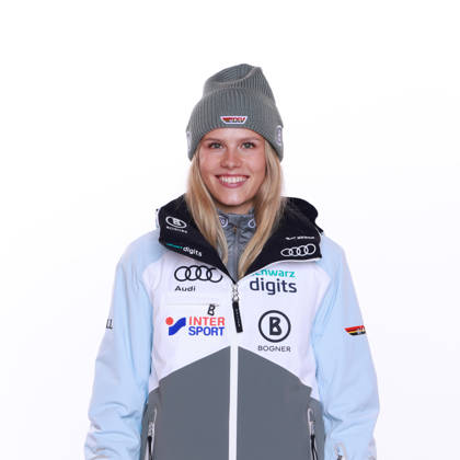 DSV German Ski Association Portraits Season 2026–27 Marie BOGNER, Alpine Skiing, Single Image, Cropped Single Shot, Portrait, Portrait, Portrait, DSV,German Ski Association Season 2026–2027 German Ski Association via SVEN SIMON Photo Agency Poolfoto SvenSimon Deutscher Skiverband ,EDITORIAL USE ONLY