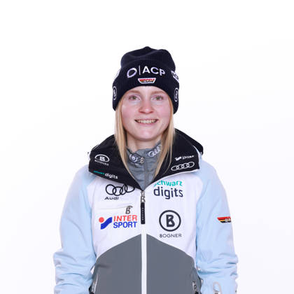DSV German Ski Association Portraits Season 2026–27 Ulrike ENGEL, Alpine Skiing, Single Image, Cropped Single Shot, Portrait, Portrait, Portrait, DSV,German Ski Association Season 2026–2027 German Ski Association via SVEN SIMON Photo Agency Poolfoto SvenSimon Deutscher Skiverband ,EDITORIAL USE ONLY
