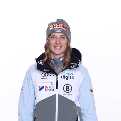 DSV German Ski Association Portraits Season 2026–27 Jessica HILZINGER, Alpine Skiing, Single Image, Cropped Single Shot, Portrait, Portrait, Portrait, DSV,German Ski Association Season 2026–2027 German Ski Association via SVEN SIMON Photo Agency Poolfoto SvenSimon Deutscher Skiverband ,EDITORIAL USE ONLY