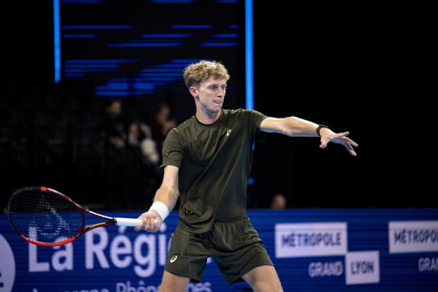 TENNIS : ATP, Tennis Herren 250 - Grand Tennis AURA - Decines (France) 21 10 2026 Corentin Moutet (FRA) vs Felix Balshaw (FRA) during the tournament of the Auvergne Rhône-Alpes Grand Prix at the LDLC Arena in Décines on October 21, 2026. Photo Sandrine Thesillat PsNewZ Copyright: xSandrinexTHESILLATx