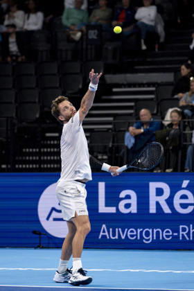 TENNIS : ATP, Tennis Herren 250 - Grand Tennis AURA - Decines (France) 21 10 2026 Corentin Moutet (FRA) vs Felix Balshaw (FRA) during the tournament of the Auvergne Rhône-Alpes Grand Prix at the LDLC Arena in Décines on October 21, 2026. Photo Sandrine Thesillat PsNewZ Copyright: xSandrinexTHESILLATx