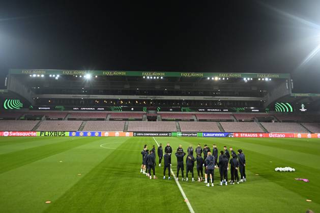 FC Midtjylland v Sint-Truidense VV - UEFA Conference League Media Activities 21 10 2026 HERNING, DENMARK - OCTOBER 21 : players of STVV pictured during a training session ahead of the UEFA Conference League 2026 27 League Phase matchday 2 match between FC Midtjylland and Sint-Truidense VV on October 21, 2026 in Herning, Denmark, 21 10 2026 Herning Denmark  Copyright: xTomasxSiskx
