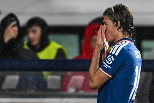 Nico Paz of Calcio Como celebrating after a goal during the UEFA Champions League stage match Phase MD3 between Calcio Como and Manchester United, ManU Football Club at the Giuseppe Sinigaglia stadium in Como, north Italy -October 21, 2026 - Soccer.  Copyright: xTizianoxBallabio LaPressex