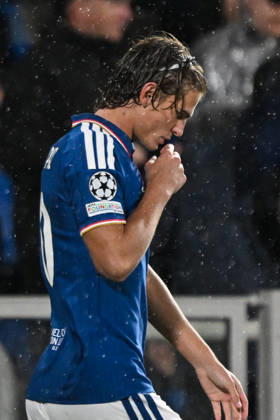 Nico Paz of Calcio Como celebrating after a goal during the UEFA Champions League stage match Phase MD3 between Calcio Como and Manchester United, ManU Football Club at the Giuseppe Sinigaglia stadium in Como, north Italy -October 21, 2026 - Soccer.  Copyright: xTizianoxBallabio LaPressex
