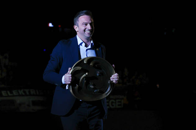 October 21, 2026, BR Volleys vs. FT 1844 Freiburg, Volleyball Bundesliga (BBL) Matchday 1, Max Schmeling Halle, Roko Sikiric, President of the European Volleyball Confederation (CEV), Berlin, Germany