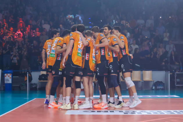 October 21, 2026, BR Volleys vs. FT 1844 Freiburg, Volleyball Bundesliga (BBL) Matchday 1, Max Schmeling Halle, BR Volleys shortly before the game, Berlin, Germany