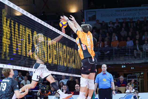 October 21, 2026, BR Volleys vs. FT 1844 Freiburg, Volleyball Bundesliga (BBL) Matchday 1, Max Schmeling Halle—BR Volleys Berlin secure a victory in Berlin, Germany