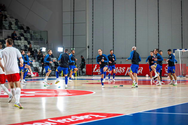 21.10.2026 GORZOW, ARENA GORZOW, FUTSAL, ELIMINACJE MISTRZOSTW SWIATA (FIFA FUTSAL WORLD CUP 2028 QUALIFICATION), MECZ POLSKA - BOSNIA I HERZEGOWINA (POLAND - BOSNIA AND HERZEGOVINA) NZ rozgrzewka reprezentacji polski FOTO LUKASZ SKWIOT CYFRASPORT NEWSPIX.PL --- Newspix.pl  20261021CSLS00018