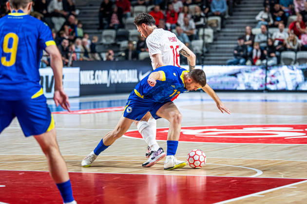 21.10.2026 GORZOW, ARENA GORZOW, FUTSAL, ELIMINACJE MISTRZOSTW SWIATA (FIFA FUTSAL WORLD CUP 2028 QUALIFICATION), MECZ POLSKA - BOSNIA I HERZEGOWINA (POLAND - BOSNIA AND HERZEGOVINA) NZ DEJAN ZIVKOVIC GABRIEL GOES FOTO LUKASZ SKWIOT CYFRASPORT NEWSPIX.PL --- Newspix.pl  20261021CSLS00096