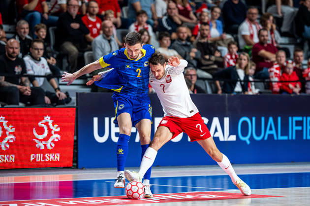21.10.2026 GORZOW, ARENA GORZOW, FUTSAL, ELIMINACJE MISTRZOSTW SWIATA (FIFA FUTSAL WORLD CUP 2028 QUALIFICATION), MECZ POLSKA - BOSNIA I HERZEGOWINA (POLAND - BOSNIA AND HERZEGOVINA) NZ MIKOLAJ ZASTAWNIK SEJAD IBRISIMOVIC FOTO LUKASZ SKWIOT CYFRASPORT NEWSPIX.PL --- Newspix.pl  20261021CSLS00097