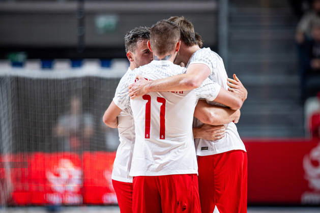21.10.2026 GORZOW, ARENA GORZOW, FUTSAL, ELIMINACJE MISTRZOSTW SWIATA (FIFA FUTSAL WORLD CUP 2028 QUALIFICATION), MECZ POLSKA - BOSNIA I HERZEGOWINA (POLAND - BOSNIA AND HERZEGOVINA) NZ KACPER SENDLEWSKI BRAMKA RADOSC GOL GOAL FOTO LUKASZ SKWIOT CYFRASPORT NEWSPIX.PL --- Newspix.pl  20261021CSLS00103