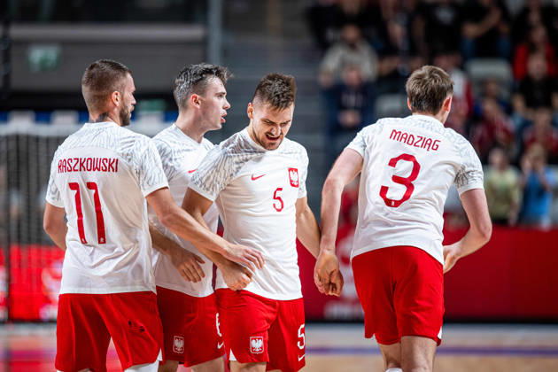 21.10.2026 GORZOW, ARENA GORZOW, FUTSAL, ELIMINACJE MISTRZOSTW SWIATA (FIFA FUTSAL WORLD CUP 2028 QUALIFICATION), MECZ POLSKA - BOSNIA I HERZEGOWINA (POLAND - BOSNIA AND HERZEGOVINA) NZ KACPER SENDLEWSKI BRAMKA RADOSC GOL GOAL FOTO LUKASZ SKWIOT CYFRASPORT NEWSPIX.PL --- Newspix.pl  20261021CSLS00104