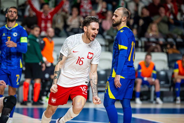 21.10.2026 GORZOW, ARENA GORZOW, FUTSAL, ELIMINACJE MISTRZOSTW SWIATA (FIFA FUTSAL WORLD CUP 2028 QUALIFICATION), MECZ POLSKA - BOSNIA I HERZEGOWINA (POLAND - BOSNIA AND HERZEGOVINA) NZ GABRIEL GOES PEDRO BRAMKA RADOSC GOL GOAL FOTO LUKASZ SKWIOT CYFRASPORT NEWSPIX.PL --- Newspix.pl  20261021CSLS00112