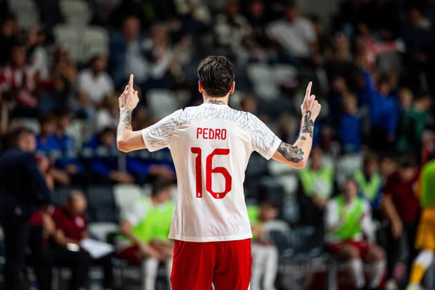 21.10.2026 GORZOW, ARENA GORZOW, FUTSAL, ELIMINACJE MISTRZOSTW SWIATA (FIFA FUTSAL WORLD CUP 2028 QUALIFICATION), MECZ POLSKA - BOSNIA I HERZEGOWINA (POLAND - BOSNIA AND HERZEGOVINA) NZ GABRIEL GOES PEDRO BRAMKA RADOSC GOL GOAL FOTO LUKASZ SKWIOT CYFRASPORT NEWSPIX.PL --- Newspix.pl  20261021CSLS00120
