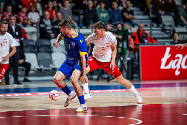 21.10.2026 GORZOW, ARENA GORZOW, FUTSAL, ELIMINACJE MISTRZOSTW SWIATA (FIFA FUTSAL WORLD CUP 2028 QUALIFICATION), MECZ POLSKA - BOSNIA I HERZEGOWINA (POLAND - BOSNIA AND HERZEGOVINA) NZ KACPER PAWLUS DEJAN ZIVKOVIC FOTO LUKASZ SKWIOT CYFRASPORT NEWSPIX.PL --- Newspix.pl  20261021CSLS00139