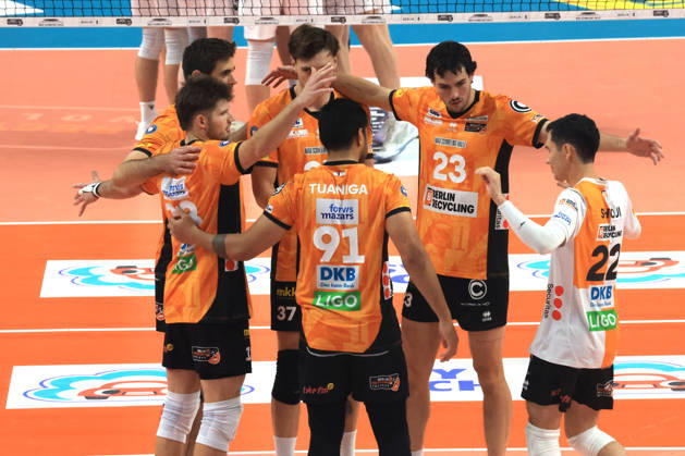 October 21, 2026, Germany, GER, DEU, Volleyball 1st Bundesliga, Day 1, 2026–2027 Season, Berlin, BR Volleys vs. FT Freiburg, BR Volleys, Spielerkreis nordphoto GmbH, Engler, Max Schmeling Halle, Berlin, Germany Copyright: xNordphotox xEnglerx