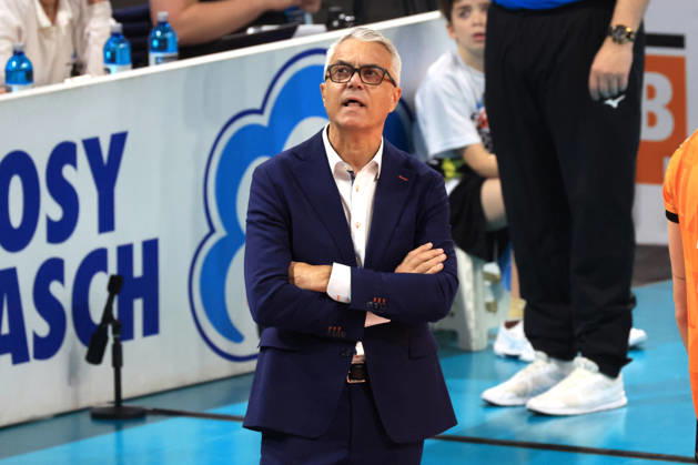 October 21, 2026, Germany, GER, DEU, Volleyball 1st Bundesliga, Day 1, 2026–2027 Season, Berlin, BR Volleys vs. FT Freiburg Coach Andrea Anastasi BR Volleys nordphoto GmbH Engler Berlin Max Schmeling Halle Berlin Germany Copyright: xNordphotox xEnglerx