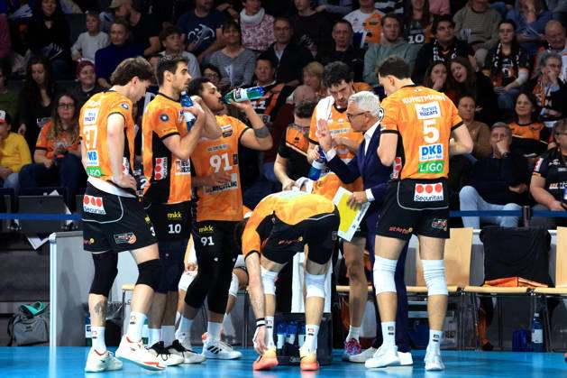 October 21, 2026, Germany, GER, DEU, Volleyball 1st Bundesliga, Day 1, 2026–2027 Season, Berlin, BR Volleys vs. FT Freiburg Coach Andrea Anastasi BR Volleys, BR Volleys Players nordphoto GmbH Engler Berlin Max Schmeling Hall Berlin Germany Copyright: xNordphotox xEnglerx