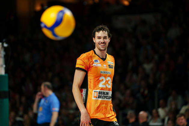 1 Men s Volleyball Bundesliga, Matchday 1: BERLIN RECYCLING Volleys vs. FT 1844 Freiburg Nolan Flexen BERLIN RECYCLING Volleys, 23 on October 21, 2026, at the Max Schmeling Halle, Berlin, Germany