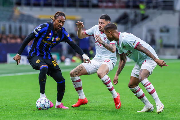 Djed Spence of FC Internazionale seen in action during UEFA Champions League 2026 27 League Phase - Matchday 3 football match between FC Internazionale and FC Shakhtar Donetsk. Italy Copyright: xBEAUTIFULxSPORTS Carabellix