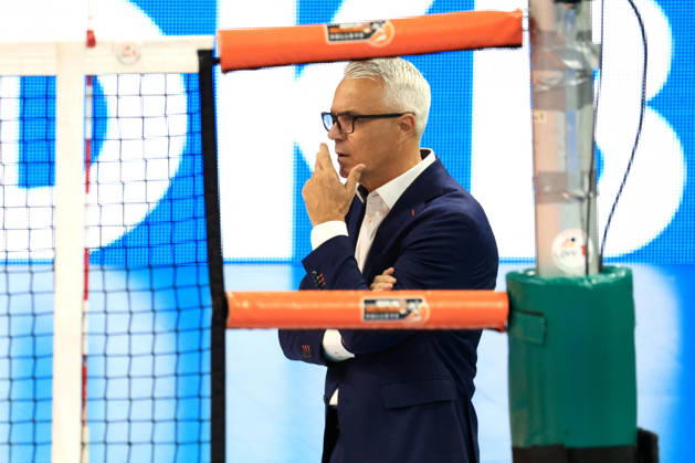 October 21, 2026, Germany, GER, DEU, Volleyball 1st Bundesliga, Day 1, 2026–2027 Season, Berlin, BR Volleys vs. FT Freiburg Coach Andrea Anastasi BR Volleys nordphoto GmbH Engler Berlin Max Schmeling Halle Berlin Germany Copyright: xNordphotox xEnglerx
