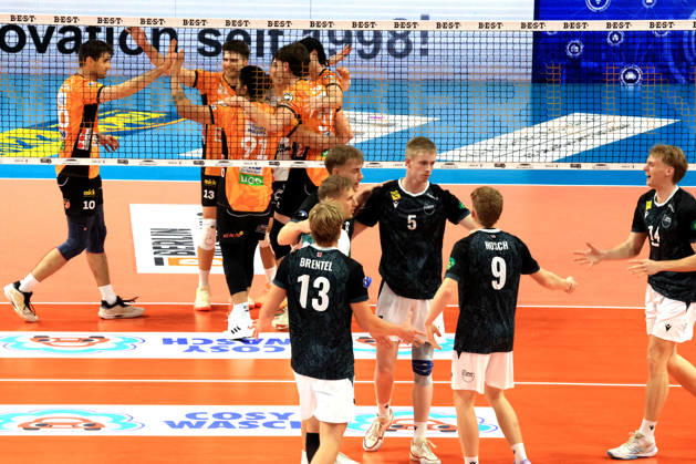 October 21, 2026, Germany, GER, DEU, Volleyball 1st Bundesliga, Day 1, 2026–2027 Season, Berlin, BR Volleys vs. FT Freiburg BR Volleys Players Group, Freiburg Players Group nordphoto GmbH Engler Berlin Max Schmeling Hall Berlin Germany Copyright: xNordphotox xEnglerx
