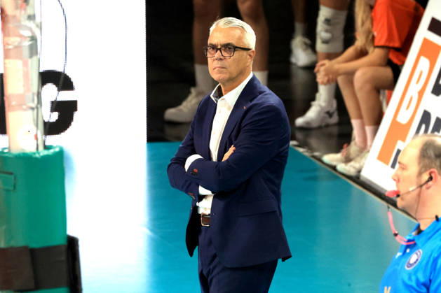 October 21, 2026, Germany, GER, DEU, Volleyball 1st Bundesliga, Day 1, 2026–2027 Season, Berlin, BR Volleys vs. FT Freiburg Coach Andrea Anastasi BR Volleys nordphoto GmbH Engler Berlin Max Schmeling Halle Berlin Germany Copyright: xNordphotox xEnglerx