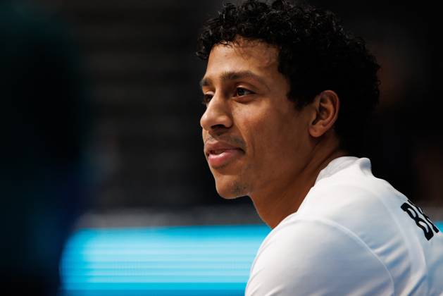 Eli Brooks Gladiators Trier, Emotions, Gesture, Body Language, Facial Expressions, Cutout, Portrait Vet Concept Gladiators Trier vs. KK Split, Basketball, FIBA Europe Cup, Matchday 3, 2026–2027 Season, October 21, 2026 Vet Concept Gladiators Trier vs. KK Split, Basketball, FIBA Europe Cup, Matchday 3, 2026–2027 Season, October 21, 2026 Copyright: xEibnerxPressefotox EP_ANS
