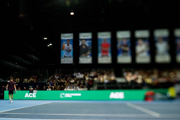 Jiri Lehecka of the Czech Republic pictured in action during the European Open ATP, Tennis Herren tennis tournament in Brussels, on Thursday 22 October. This year s edition of the tournament is taking place from 17 to 25 October JASPERxJACOBS  x190644549x