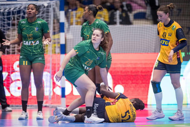 Handball, Women, International Friendly, Sweden vs. Brazil, October 22, 2022: Micaela Rodrigues of Brazil during the international friendly handball match between Sweden and Brazil on October 22, 2026 in Alingsas. Photo by Christoffer Borg Mattisson, BILDBYRÅN COP 261 CB0565 handball, Swedish national handball team, Sweden, Brazil, women s national team, BBeng  Copyright: CHRISTOFFERxBORGxMATTISSON BB261022CB036