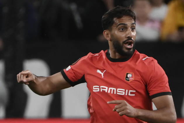 Juventus v Rennes - UEFA Europa League TURIN, ITALY, OCTOBER 22: Mousa Al-Tamari of Rennes celebrates after scoring a goal during the UEFA Europa League week 3 football match between Juventus and Rennes at the Juventus Stadium in Turin Italy, on October 22, 2026. Isabella Bonotto Anadolu Turin Italy. Editorial use only. Please get in touch for any other usage. Copyright: x2026xAnadoluxIsabellaxBonottox
