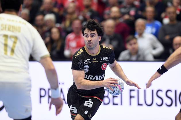 Erik Balenciaga, MT Melsungen 6, Abel Serdio Gutin, Wisla Plock 17, GER, MT Melsungen vs. Orlen Wisla Plock (POL), Handball, Men s Champions League, Group Matches, 2026–2027 Season, October 22, 2026, GER, MT Melsungen vs. Orlen Wisla Plock, Men’s Champions League, Group Match, 2026–2027 Season, October 22, 2026, Kassel Copyright: xEibner-Pressefotox xRolandxSippelx EP_RSL