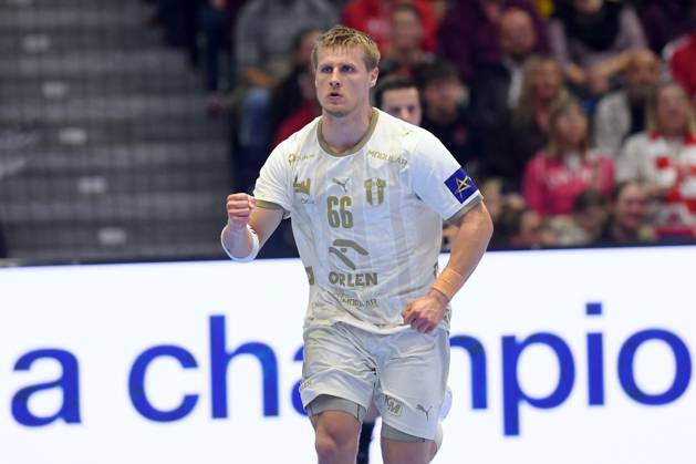Celebration for Frederik Friche Bjerre, Wisla Plock 66, GER, MT Melsungen vs. Orlen Wisla Plock, POL, Handball, Men s Champions League, Group Matches, 2026–2027 Season, October 22, 2026, GER, MT Melsungen Orlen Wisla Plock, Men’s Champions League, Group Match, 2026–2027 Season, October 22, 2026, Kassel Copyright: xEibner-Pressefotox xRolandxSippelx EP_RSL