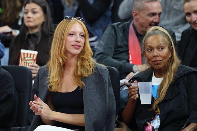 Anna Ermakova with Angela Ermakova, GER, FC Bayern Basketball vs. Dubai Basketball, Basketball, EuroLeague, Matchday 7, 2026–2027 Season, October 22, 2026, GER, FC Bayern Basketball vs. Dubai Basketball, Basketball, EuroLeague, Matchday 7, 2026–2027 Season, October 22, 2026, Munich Copyright: xEibner-Pressefoto JennixMaulx EP_JML
