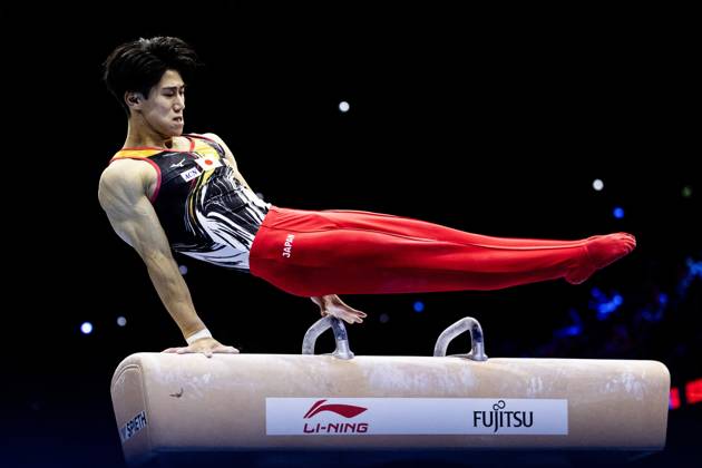 ROTTERDAM - Daiki Hashimoto (JPN) during the All-Around final at the World Gymnastics Championships in Rotterdam Ahoy. IRIS VAN DEN BROEK ANP xVIxANPxSportx xxANPxIVx 573288061 originalFilename: 573288061.jpg