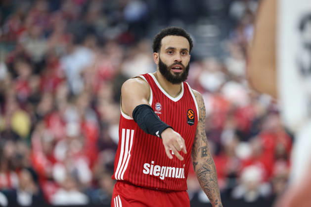 Duane Washington Jr., FC Bayern Basketball, 04, GER, FC Bayern Basketball vs. Dubai Basketball, Basketball, EuroLeague, Matchday 7, 2026–2027 Season, October 22, 2026, GER, FC Bayern Basketball vs. Dubai Basketball, Basketball, EuroLeague, Matchday 7, 2026–2027 Season, October 22, 2026, Munich Copyright: xEibner-Pressefoto JennixMaulx EP_JML