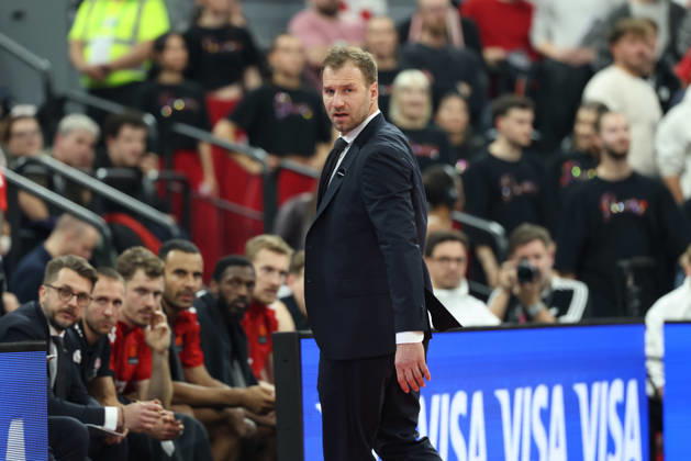 Anton Gavel, FC Bayern Basketball, Head Coach, GER, FC Bayern Basketball vs. Dubai Basketball, Basketball, EuroLeague, Matchday 7, 2026–2027 Season, October 22, 2026, GER, FC Bayern Basketball vs. Dubai Basketball, Basketball, EuroLeague, Matchday 7, 2026–2027 Season, October 22, 2026, Munich Copyright: xEibner-Pressefoto JennixMaulx EP_JML