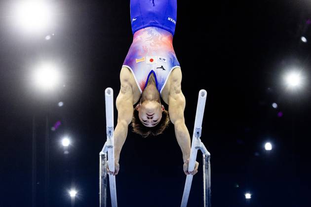 ROTTERDAM - Shinnosuke Oka (JPN) during the All-Around final at the World Gymnastics Championships in Rotterdam Ahoy. IRIS VAN DEN BROEK ANP xVIxANPxSportx xxANPxIVx 573292727 originalFilename: 573292727