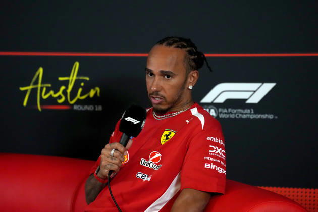 October 22, 2026, Circuit of The Americas, Austin, 2026 FORMULA 1 MSC CRUISES UNITED STATES GRAND PRIX, pictured: Lewis Hamilton (GBR), Scuderia Ferrari HP Photo by Hasan Bratic, DeFodi Images