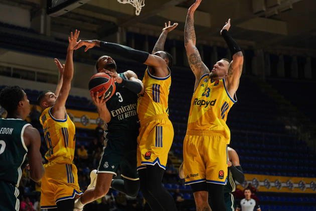 October 22, 2026, Belgrade, Central Serbia, Serbia: 20261022, Belgrade, Serbia - Maccabi Rapyd Tel Aviv and Real Madrid play a EuroLeague regular season basketball game at the Aleksandar Nikolic Hall. LUWAWU-CABARROT TIMOTHE in action during the game. EuroLeague 2026 27: Maccabi Rapyd Tel Aviv 99:113 Real Madrid  - ZUMAd223 20261022_zip_d223_043 Copyright: xMarkoxDimicx
