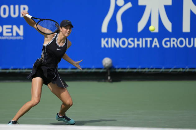 WTA, Tennis Damen Kinoshita Group Japan Open - Day 5 Lilli Tagger of Austria plays during her quarterfinal match against Ann Li of the United States at the 2026 Kinoshita Group Japan Open Women s tennis tournament at Utsubo Tennis Center in Osaka, Japan, on October 23, 2026. Osaka Japan  Copyright: xOwenxHammondx originalFilename:hammond-2026kino261023_np0Zu.jpg
