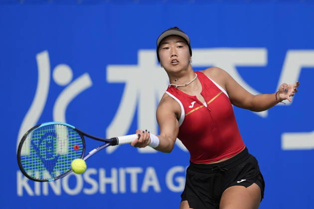 WTA, Tennis Damen Kinoshita Group Japan Open - Day 5 Ann Li of the United States plays during her quarterfinal match against Lilli Tagger of Austria at the 2026 Kinoshita Group Japan Open Women s tennis tournament at Utsubo Tennis Center in Osaka, Japan, on October 23, 2026. Osaka Japan  Copyright: xOwenxHammondx originalFilename:hammond-2026kino261023_np8NA.jpg