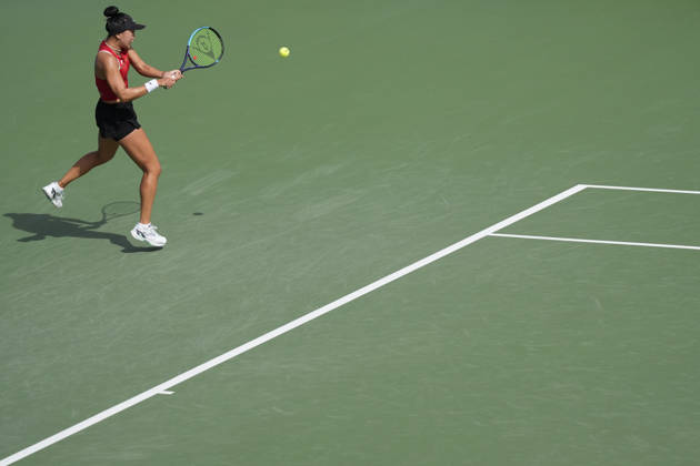 WTA, Tennis Damen Kinoshita Group Japan Open - Day 5 Ann Li of the United States plays during her quarterfinal match against Lilli Tagger of Austria at the 2026 Kinoshita Group Japan Open Women s tennis tournament at Utsubo Tennis Center in Osaka, Japan, on October 23, 2026. Osaka Japan  Copyright: xOwenxHammondx originalFilename:hammond-2026kino261023_npBhd.jpg