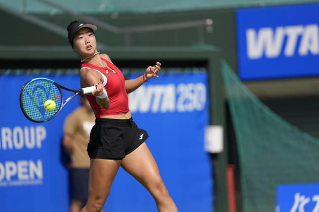 WTA, Tennis Damen Kinoshita Group Japan Open - Day 5 Ann Li of the United States plays during her quarterfinal match against Lilli Tagger of Austria at the 2026 Kinoshita Group Japan Open Women s tennis tournament at Utsubo Tennis Center in Osaka, Japan, on October 23, 2026. Osaka Japan  Copyright: xOwenxHammondx originalFilename:hammond-2026kino261023_nprGa.jpg