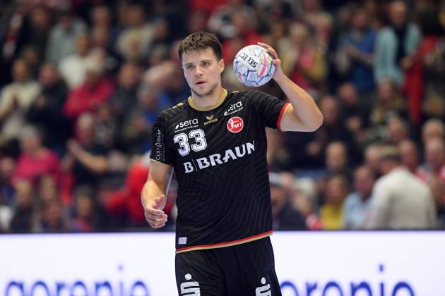 Aaron Mensing, MT Melsungen 33, GER, MT Melsungen vs. Orlen Wisla Plock, POL, Handball, Men s Champions League, Group Matches, 2026–2027 Season, October 22, 2026, GER, MT Melsungen vs. Orlen Wisla Plock, Men s Champions League, Group Match, 2026–2027 Season, October 22, 2026, Kassel Copyright: xEibner-Pressefotox xRolandxSippelx EP_RSL